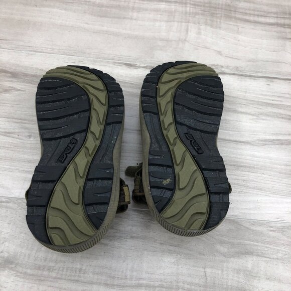 Teva Sandals Kids 2 Hurricane Green Hook and Loop Adjustable Strap Outdoor Shoes - Picture 11 of 11